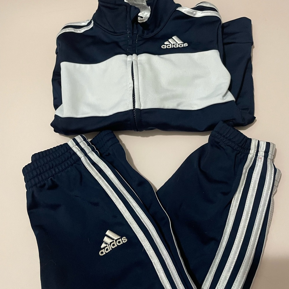 Adidas Kids Navy Blue Track Pants